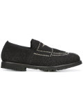 gold contrast front loafers