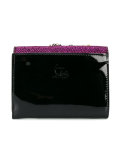 Macaron bead embellished wallet