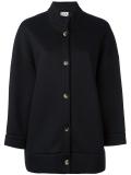 collarless boxy jacket