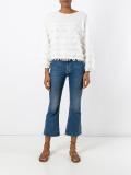 fringed long sleeved top