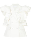 ruffle sleeve blouse