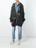camouflage zipped hoodie