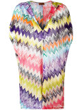 zig zag print beach dress