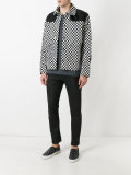 checkered bomber jacket