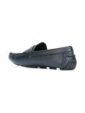 engraved check detail loafers