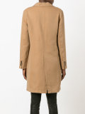 buttoned midi coat