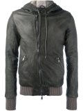 hooded zipped jacket