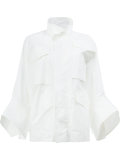 flared cuff military style jacket