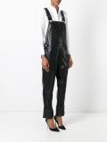 leather dungarees