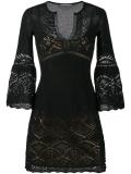 crochet V-neck dress