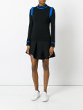 contrast knitted top