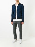 buttoned V-neck cardigan