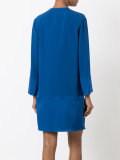 tie-neck shift dress