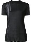 sheer crew neck T-shirt