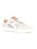 panelled lace-up trainers