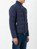 banded collar padded jacket