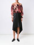 floral print off shoulder blouse
