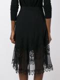 lace overlay a-line skirt