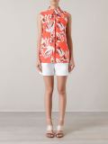 pleat detail high waisted short