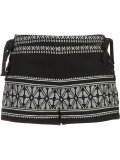 embroidered print shorts