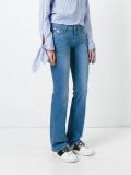 stonewashed bootcut jeans