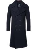 notched lapel double-breasted coat
