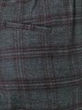 plaid tapered cropped trousers