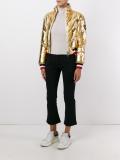 metallic padded jacket