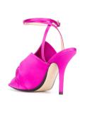 knotted satin sandals 