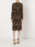 midi printed shirt dress