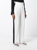 striped wide leg trousers
