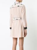 abstract print shirt dress