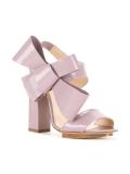oversized bow sandals