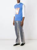 hooded knitted sleeveless top
