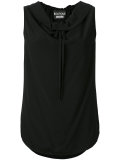 Cowl neck tie top