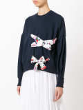 lace detail sweatshirt 