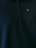 cross embroidered polo shirt