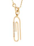'Paperclip' diamond pendant