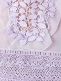 macramé detail sheer dress