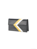 arrow stripe clutch