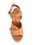 buckled platform sandals