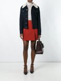 front slit A-line skirt