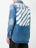 logo print denim jacket
