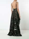 asymmetric hem floral dress