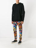 graphic print jeans