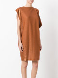 sparkly knit asymmetric dress