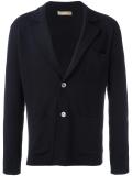 patch pockets knit blazer