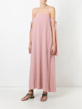 strapless shift dress