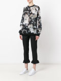 peplum hem cropped trousers