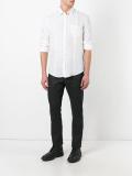 front pocket plain shirt